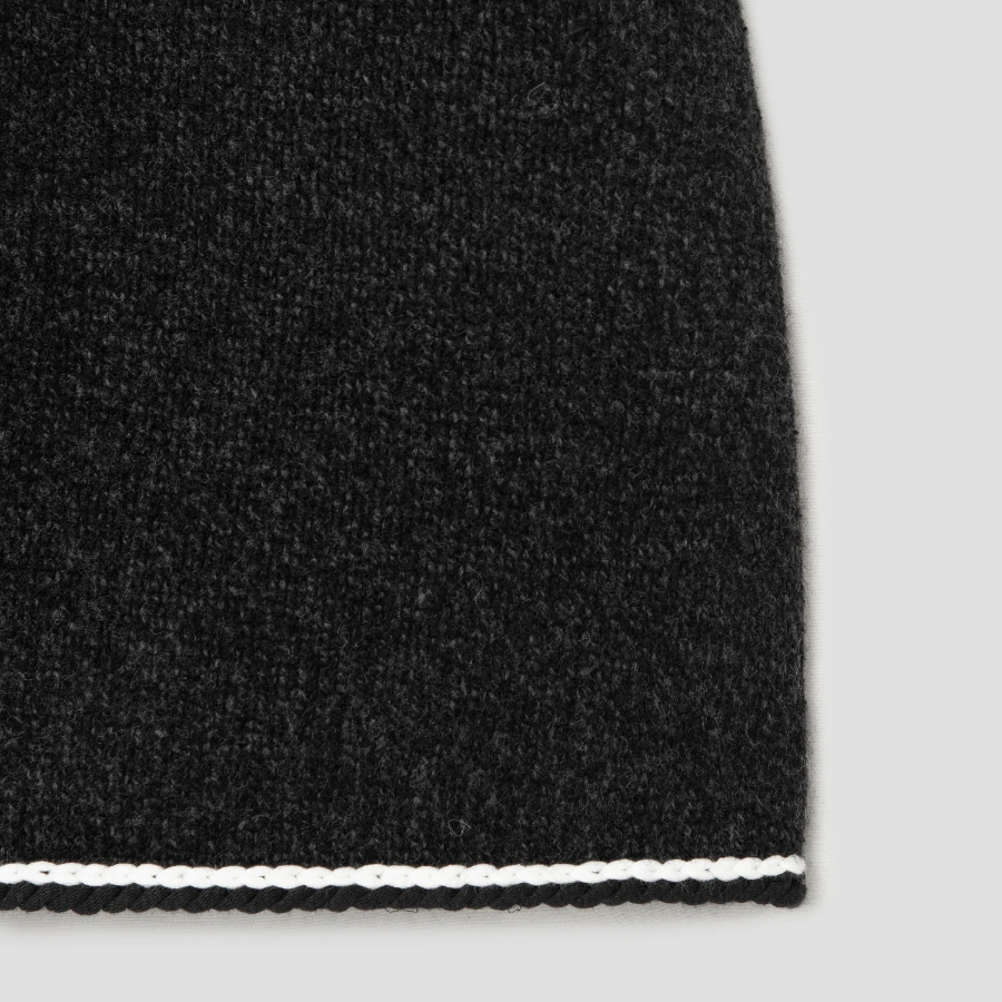 Theory Women Felted Mouline Tweed Mini Skirt - Black Multi