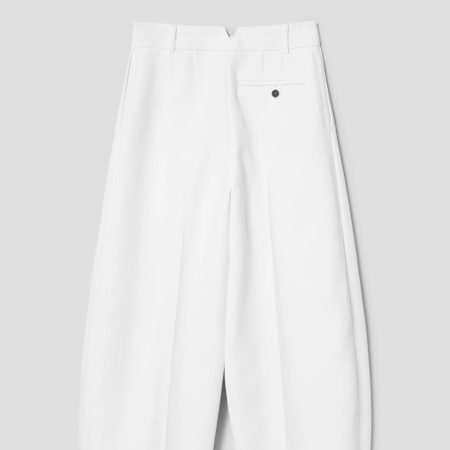 JACQUEMUS Le Pantalon Ovalo - White