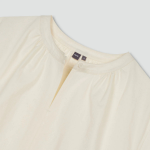 JAJU Short-Sleeve Blouse – Ivory
