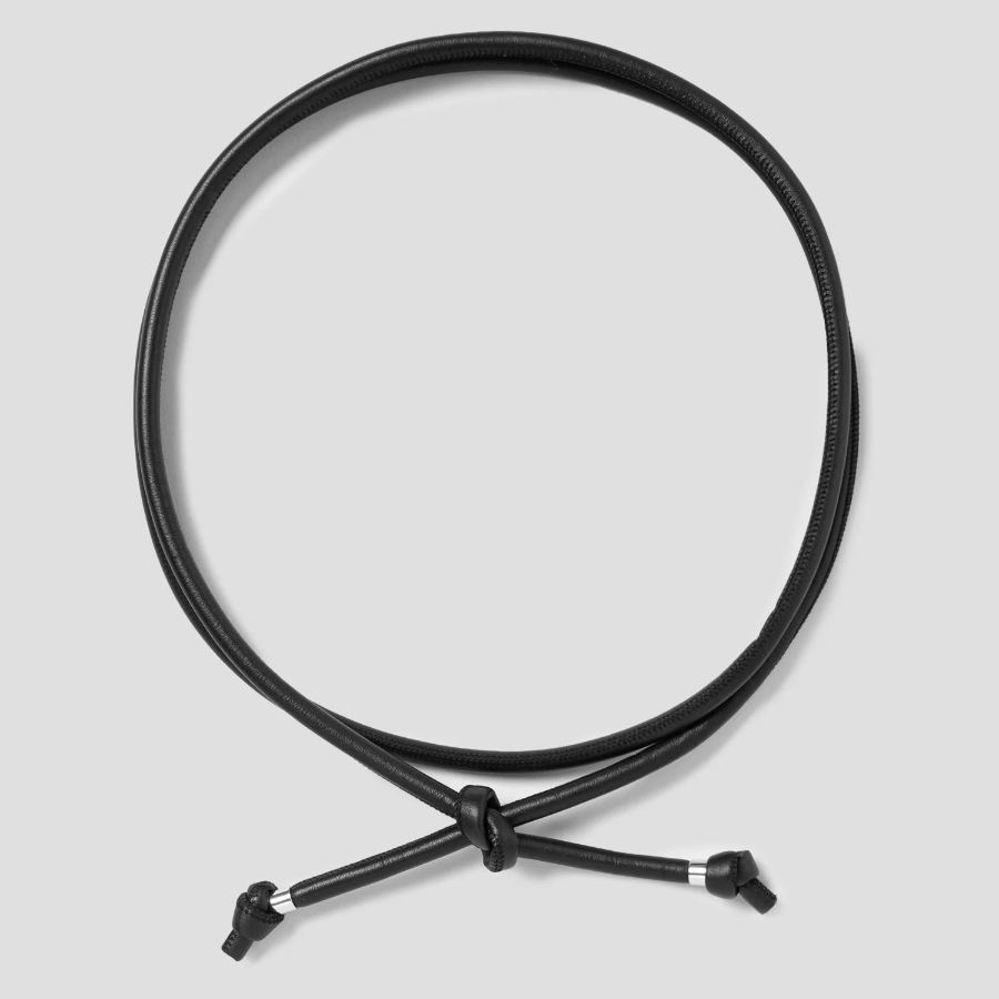 Theory Women Smooth Cow Tie Belt - Black