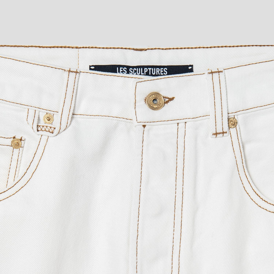 JACQUEMUS Le De-Nîmes Large - Off-White/Tabac