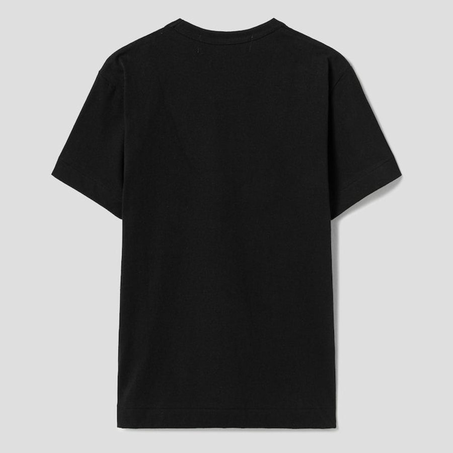 PLAY COMME des GARÇONS (Unisex) Horizontal 3 Heart Short Sleeve T-Shirt – Black