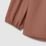 JAJU Seersucker 3/4 Sleeve Tunic Blouse – Brick