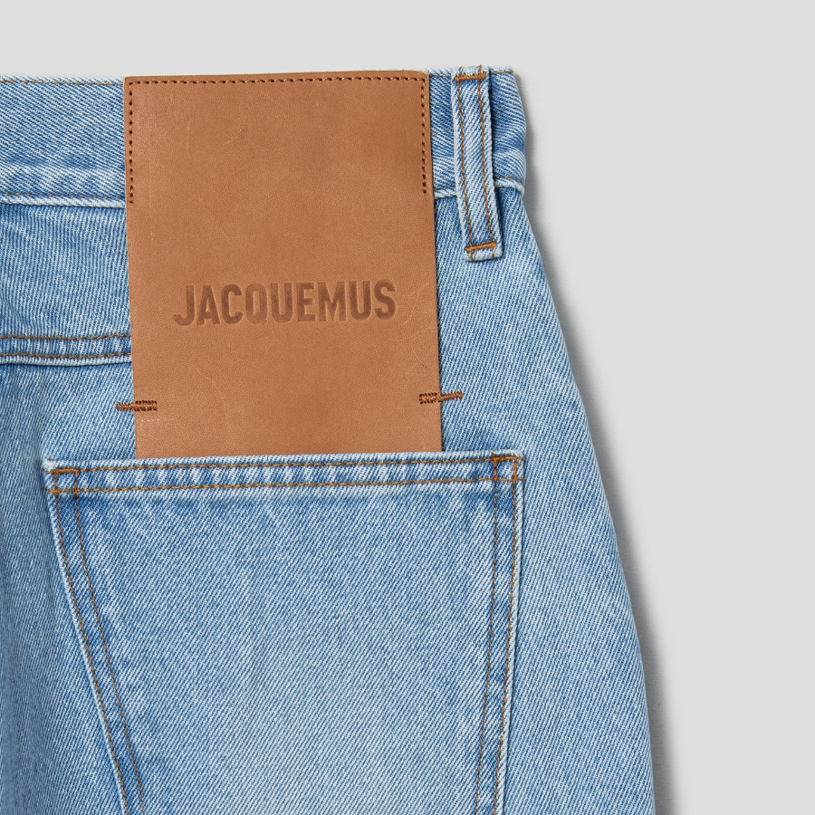 JACQUEMUS Le De-Nîmes Droit - Light Blue/Tabac