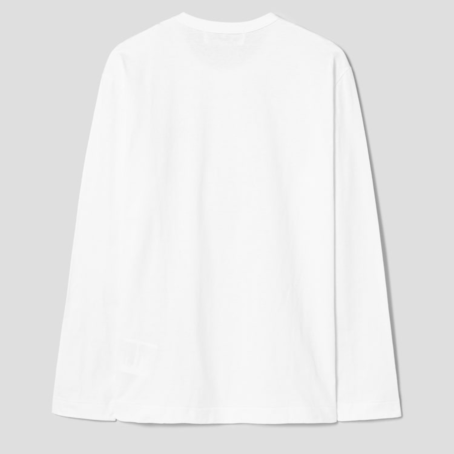 CDGCDGCDG Small Logo Printed Long Sleeve T-Shirt – White