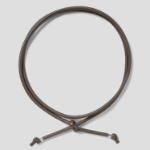 Theory Women Smooth Cow Tie Belt - Dark Olive