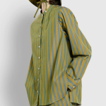 JAJU Stripe Shirt – Light Khaki