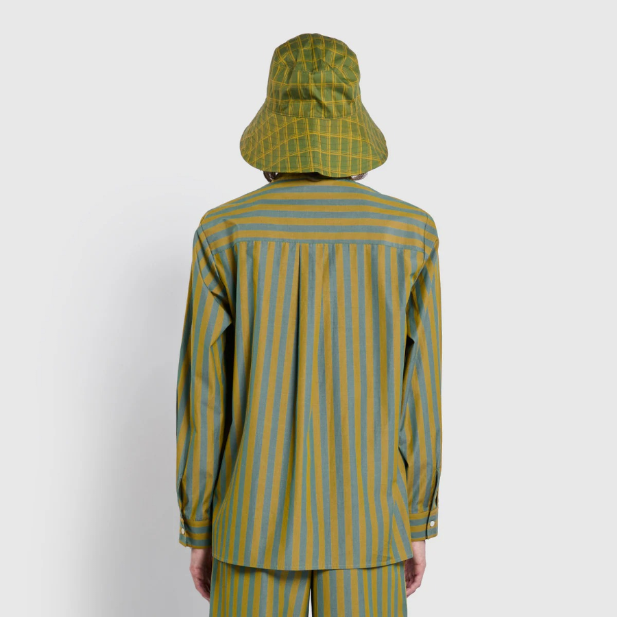 JAJU Stripe Shirt – Light Khaki