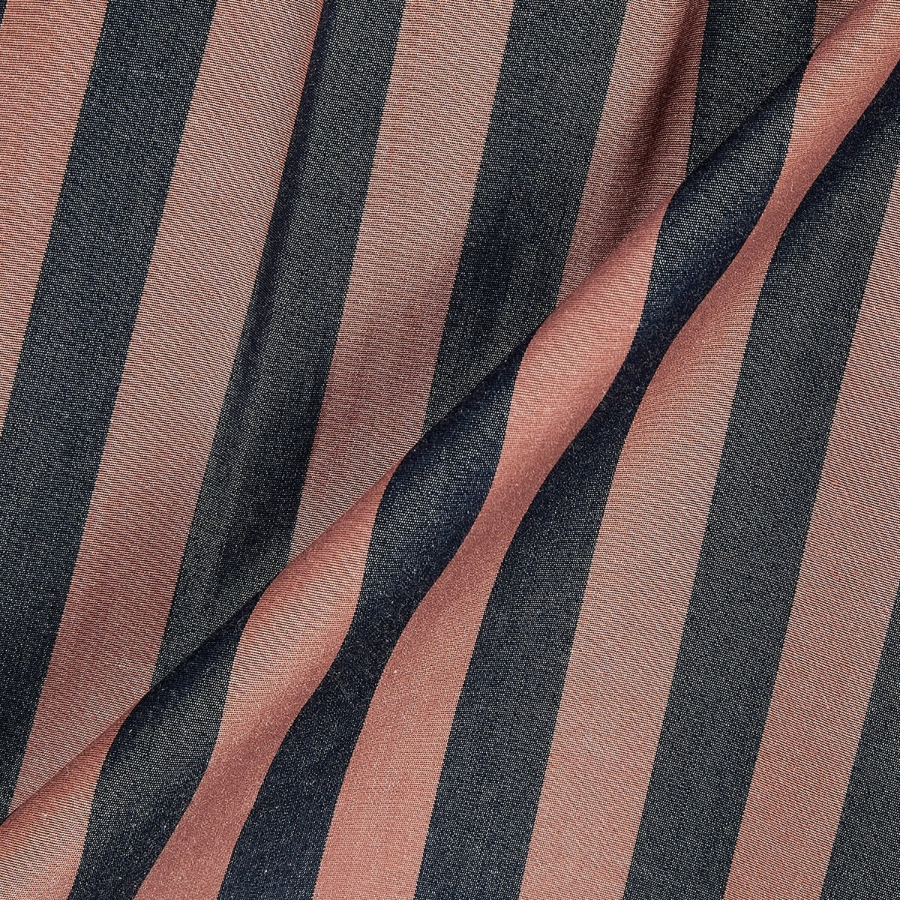 JAJU Stripe Shirt – Dark Brown