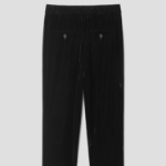 Theory Women Drape Velvet Taper Crop Pants - Black