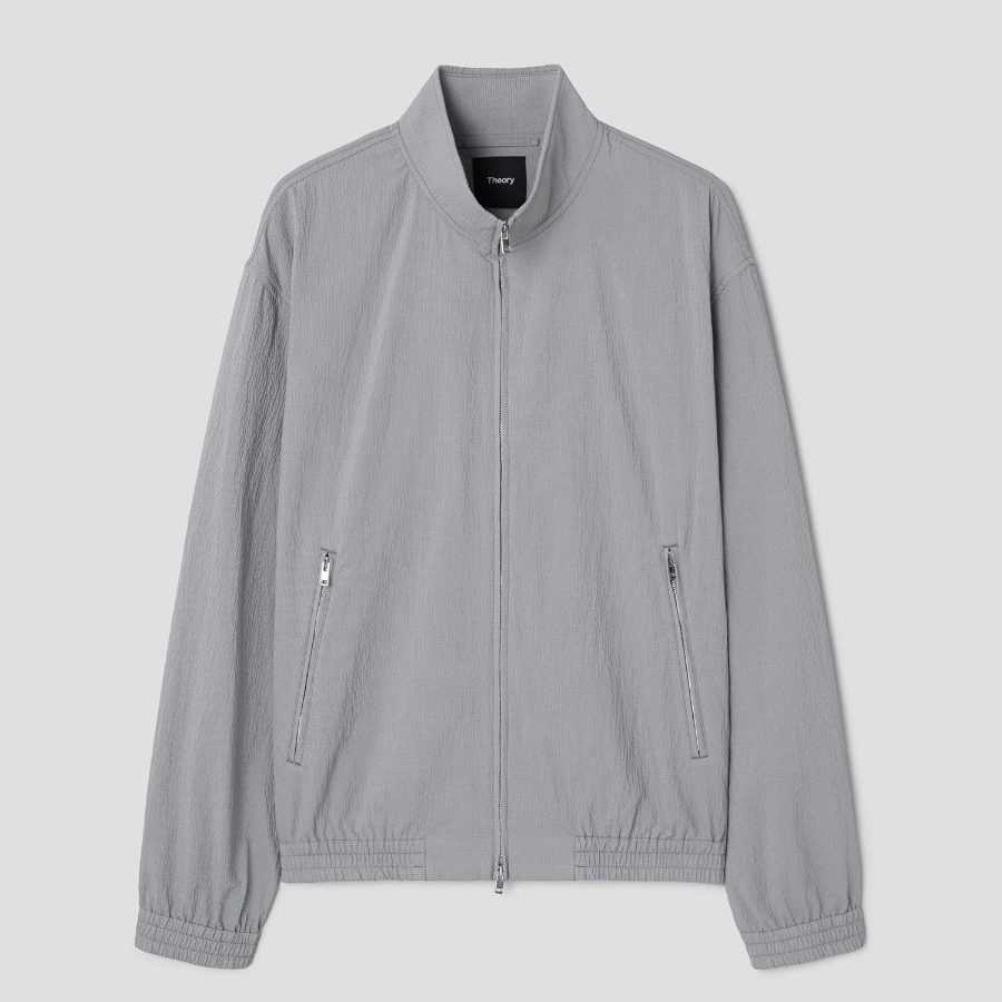 Theory Men Kelso Stand Collar Jacket - Dark Vapor