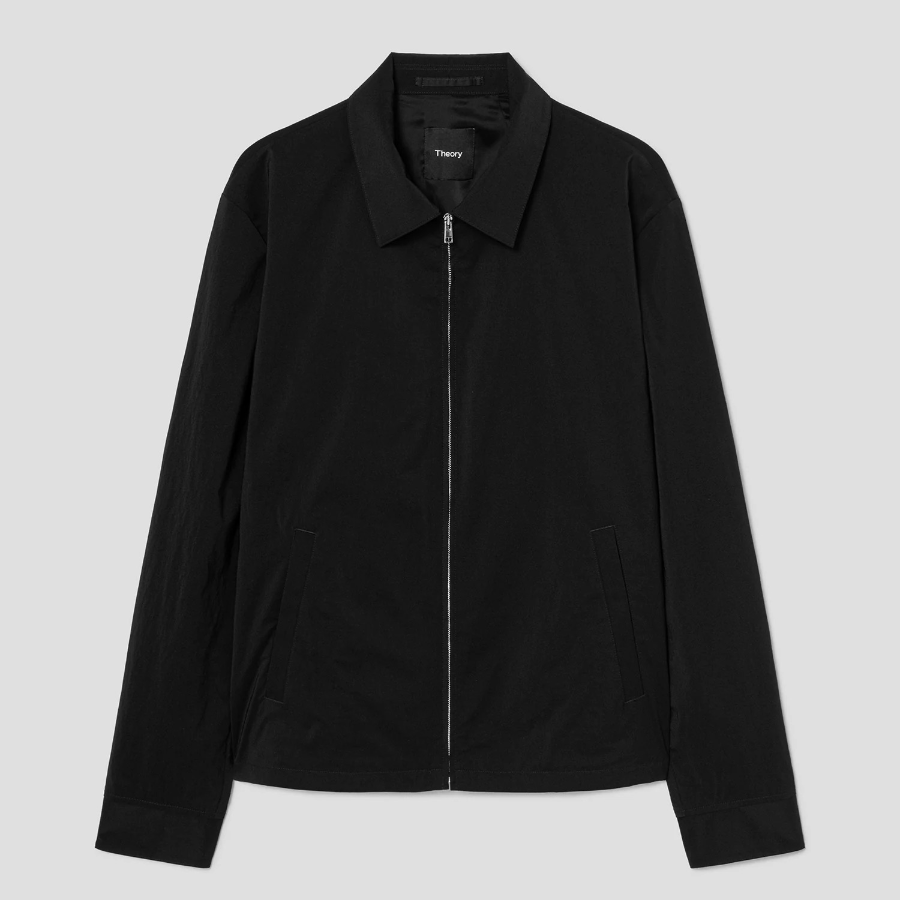 Theory Men Nylon Texture Hazelton Jacket - Black