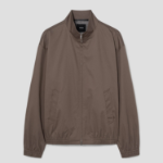 Theory Men Hanson Twill Stand Collar Jacket - Walnut