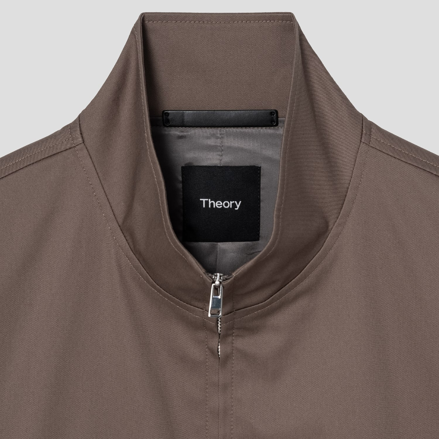 Theory Men Hanson Twill Stand Collar Jacket - Walnut