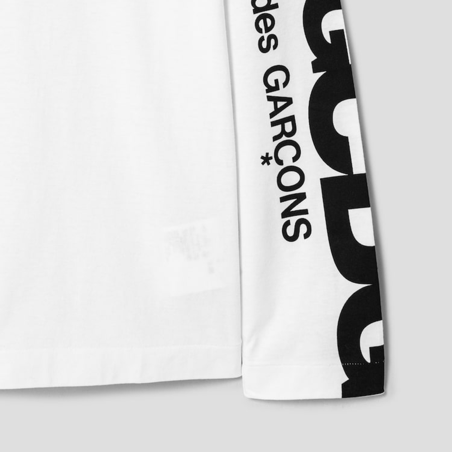 CDGCDGCDG Logo Printed Long Sleeve T-Shirt – White