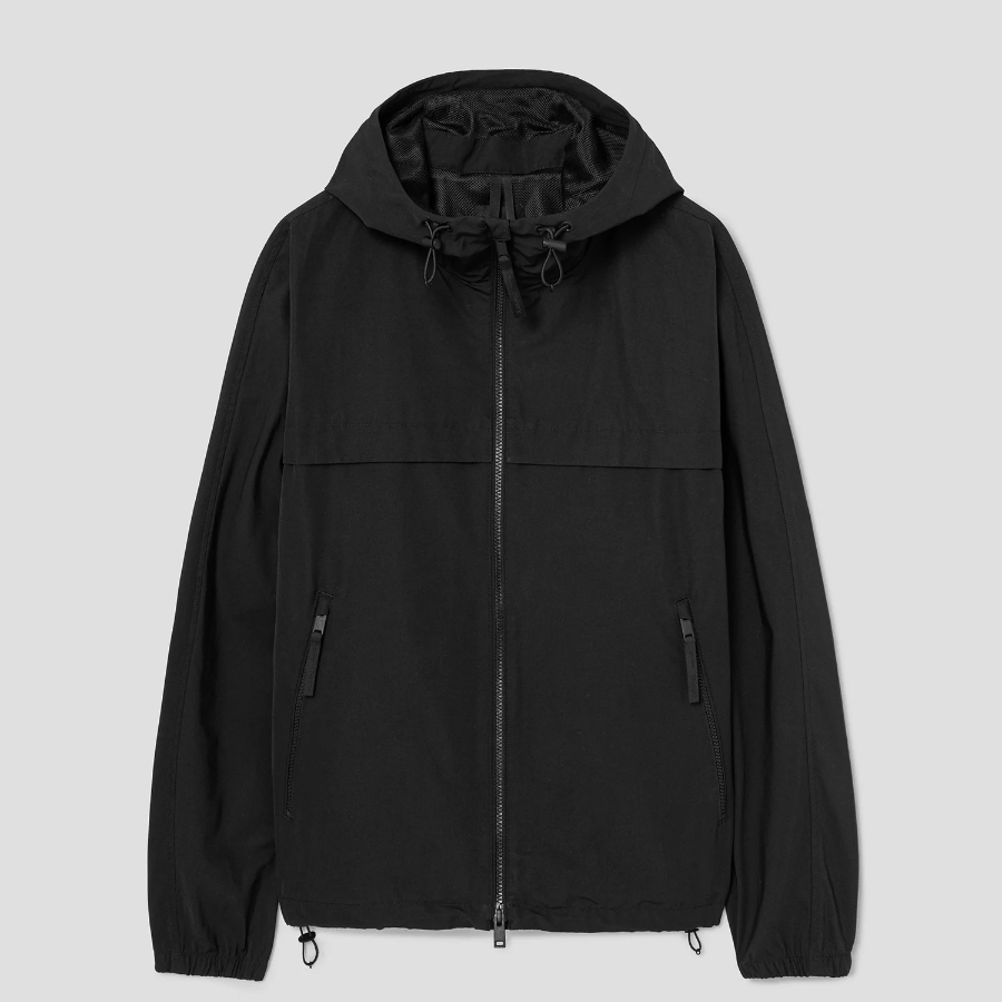 Theory Men Outer Blend Active Hood Jacket - Black