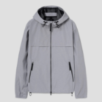 Theory Men Outer Blend Active Hood Jacket - Dark Vapor