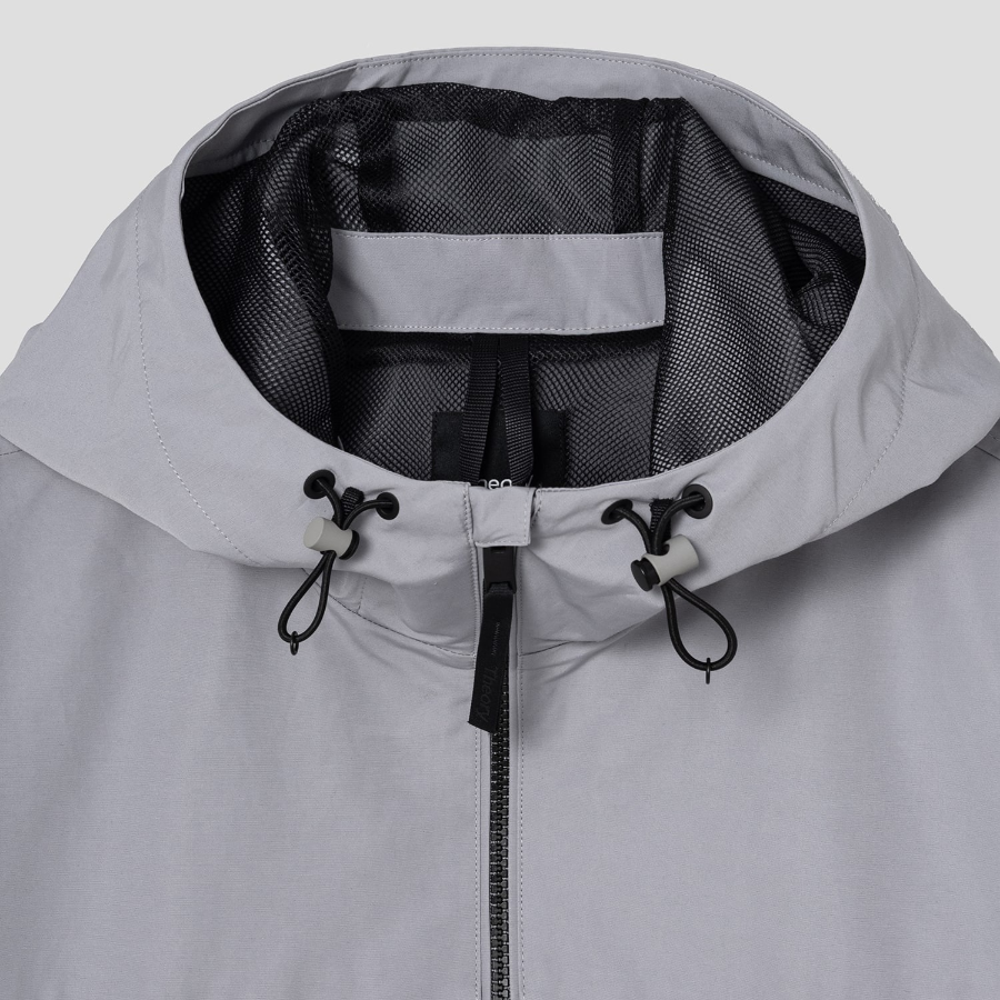Theory Men Outer Blend Active Hood Jacket - Dark Vapor