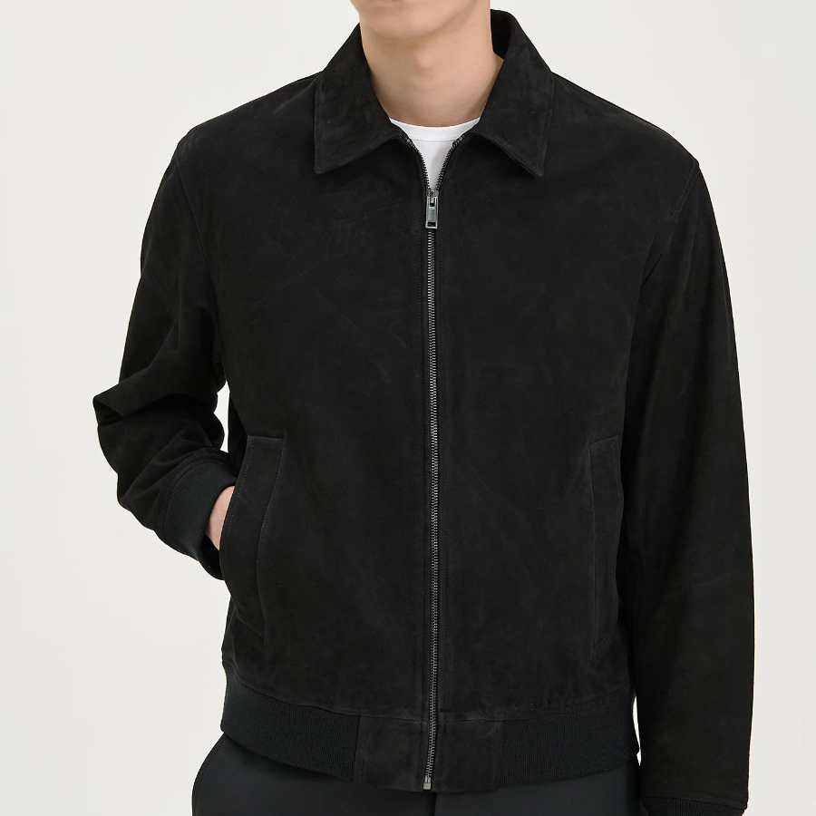 Theory Men Reece Wyatt Leather Jacket - Black