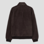 Theory Men Reece Wyatt Leather Jacket - Dark Mocha