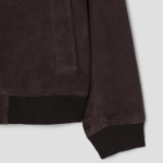 Theory Men Reece Wyatt Leather Jacket - Dark Mocha