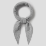 8 seconds Wool Knit Mini Triangle Muffler - Grey