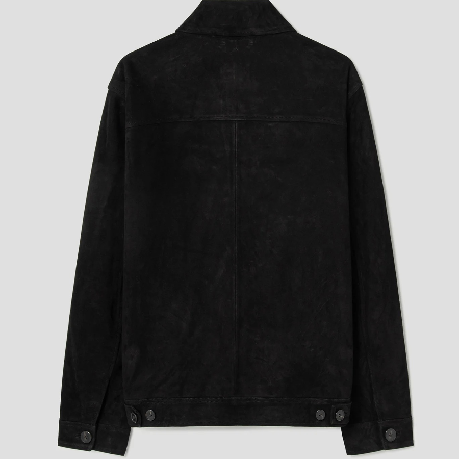 Theory Men Reece Amos Leather Jacket - Black
