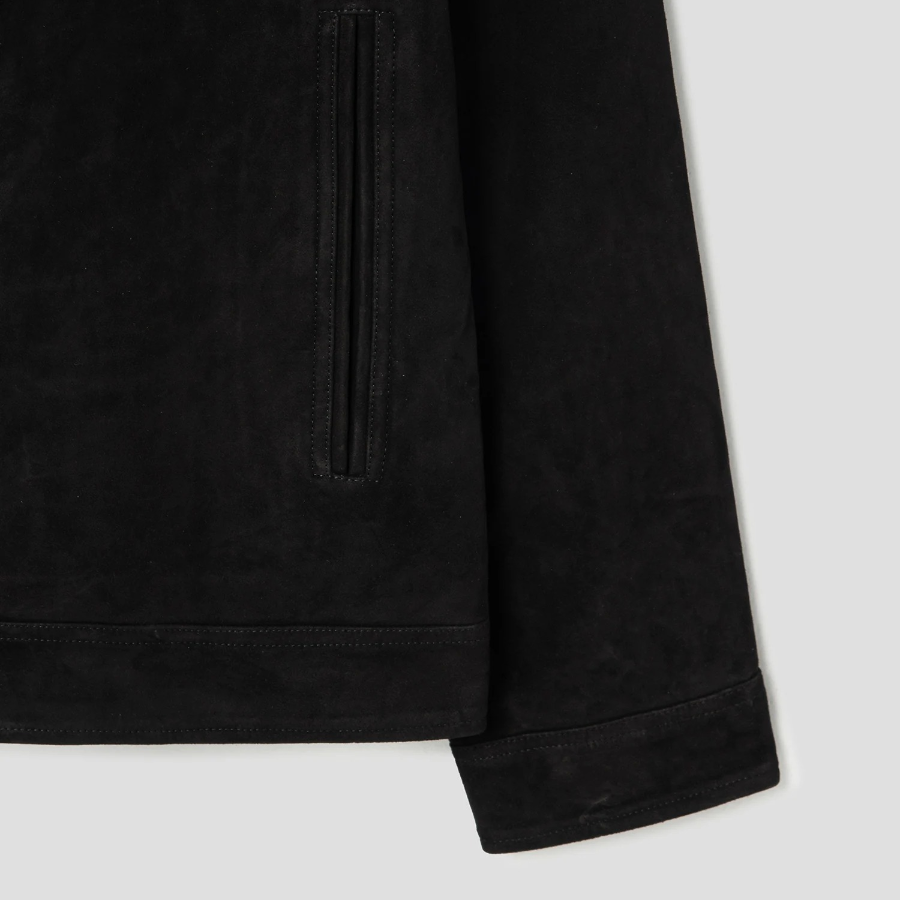 Theory Men Reece Amos Leather Jacket - Black