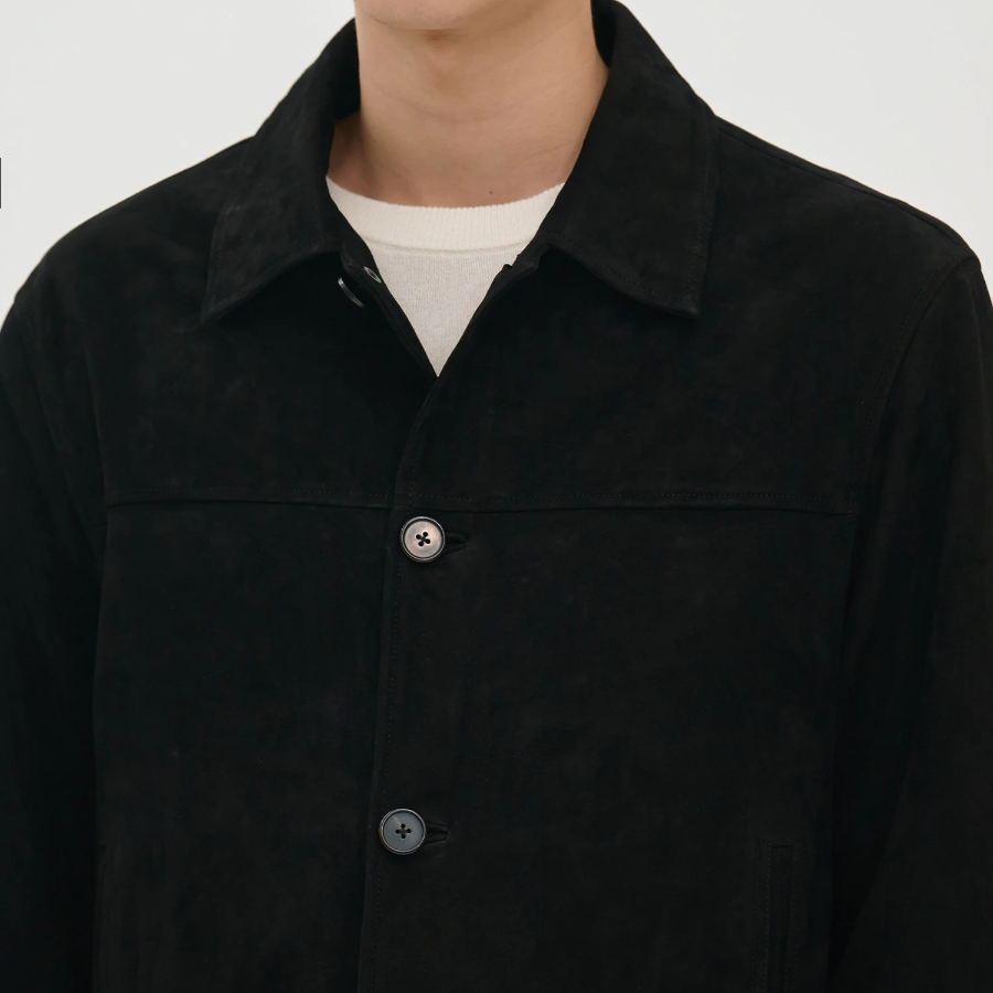 Theory Men Reece Amos Leather Jacket - Black