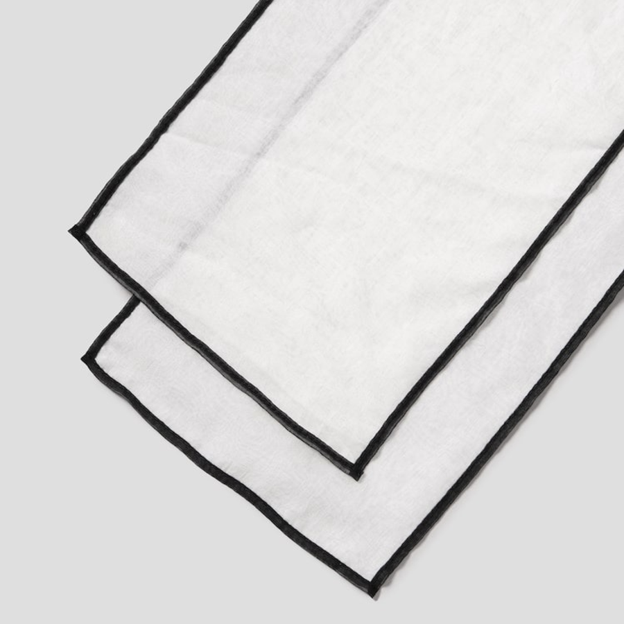 8 seconds Sheer Skinny Tipping Scarf - Ivory