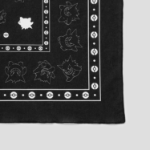 8 seconds Phantom Square Bandana - Black