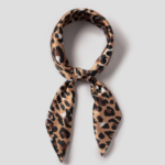 8 seconds Silky Animal Scarf - Brown