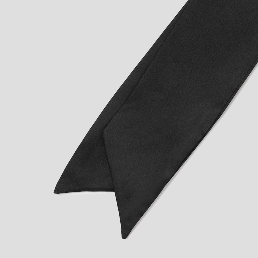 8 seconds Silky Skinny Scarf - Black