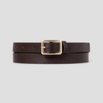 8 seconds 20mm Square Buckle Belt - Brown