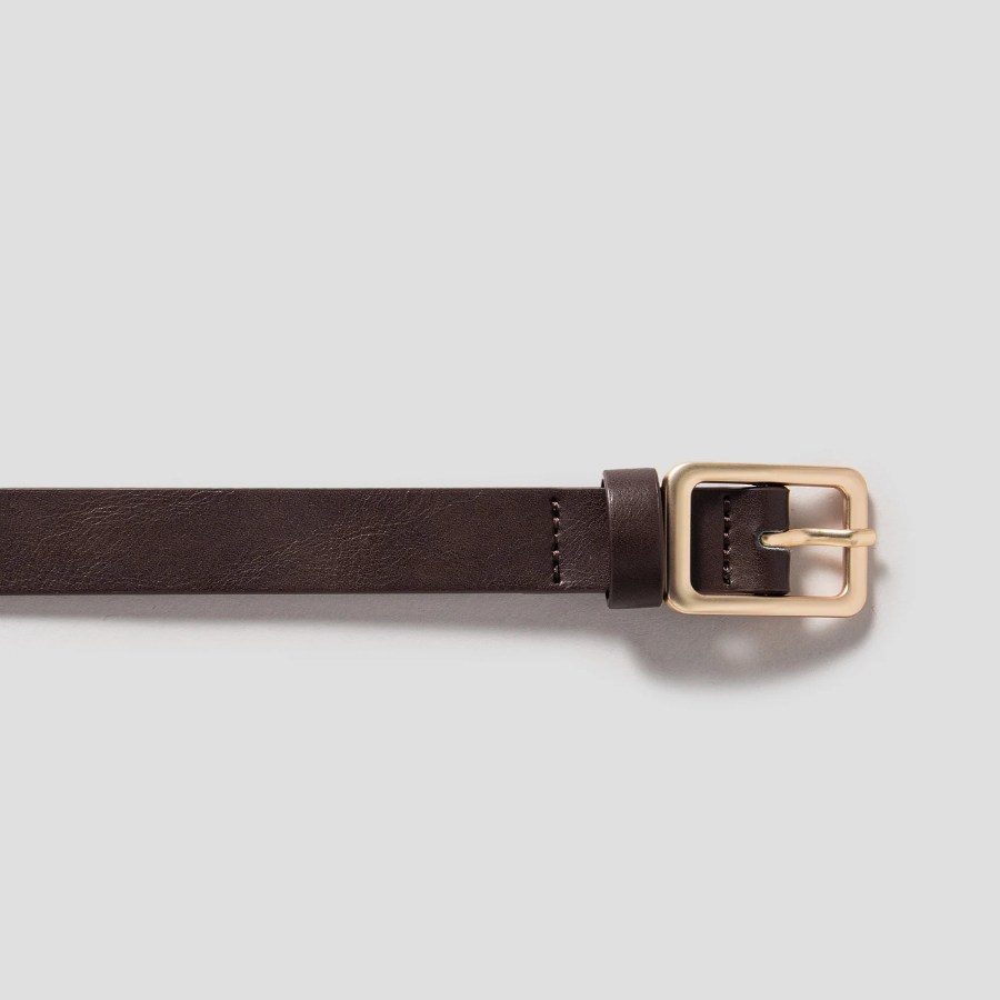 8 seconds 20mm Square Buckle Belt - Brown
