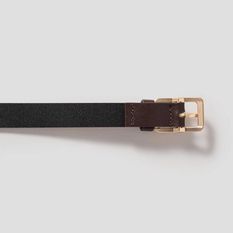 8 seconds 20mm Square Buckle Belt - Brown