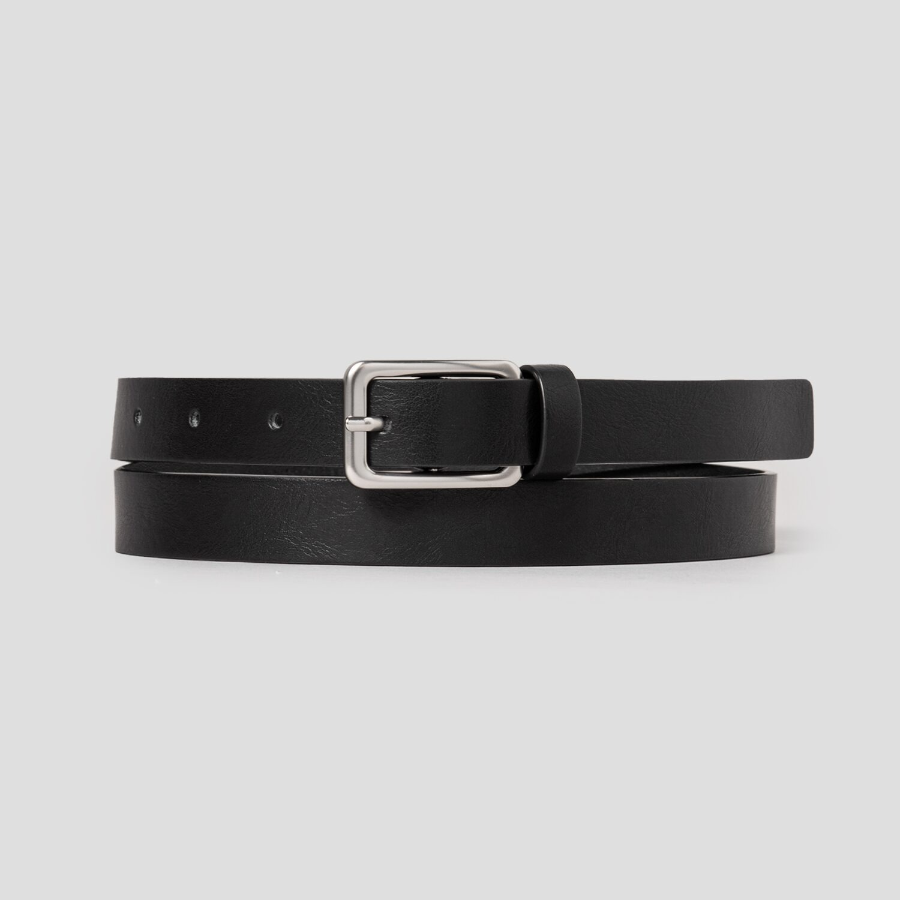 8 seconds 20mm Square Buckle Belt - Black —