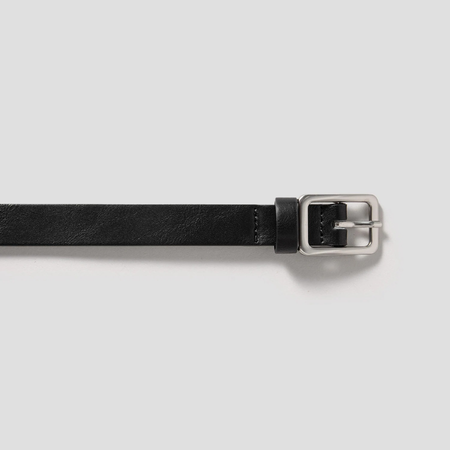 8 seconds 20mm Square Buckle Belt - Black —