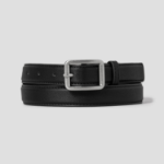 8 seconds 25mm Square Buckle Belt - Black