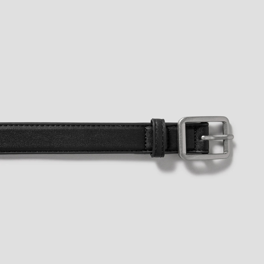 8 seconds 25mm Square Buckle Belt - Black