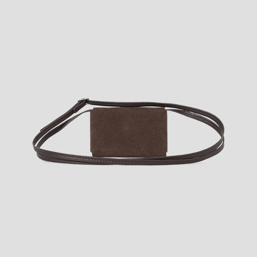 8 seconds Card Wallet Layered Belt - Brown
