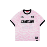 ICEBISCUIT [Junior] Allover IB Letter Soccer T-Shirt_IB52TR53