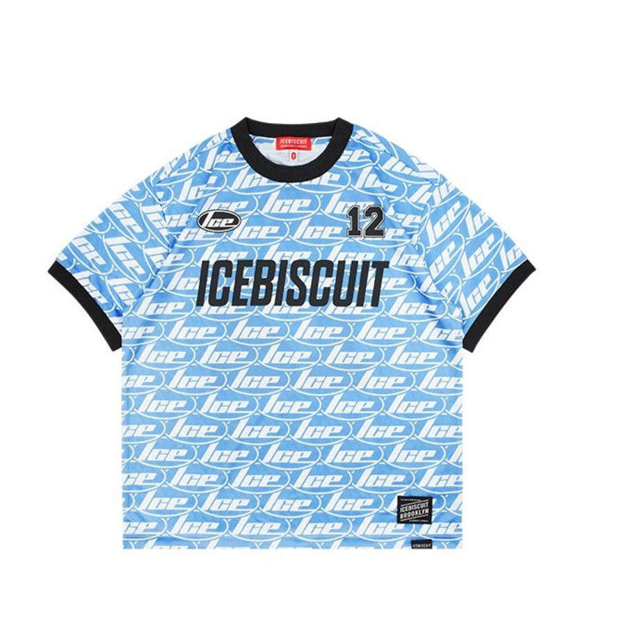ICEBISCUIT [Junior] Allover IB Letter Soccer T-Shirt_IB52TR53