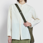 JAJU Henley Neck Shirt – Ivory