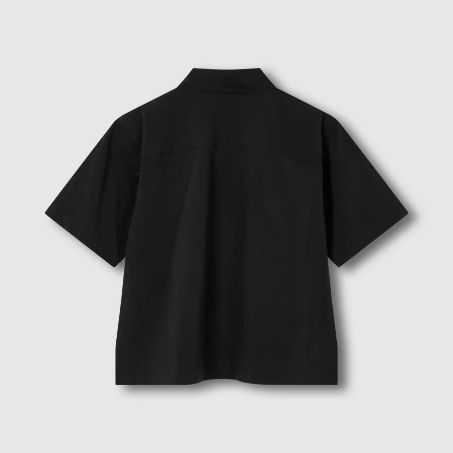 JAJU Crisp Short Sleeve Shirt – Black
