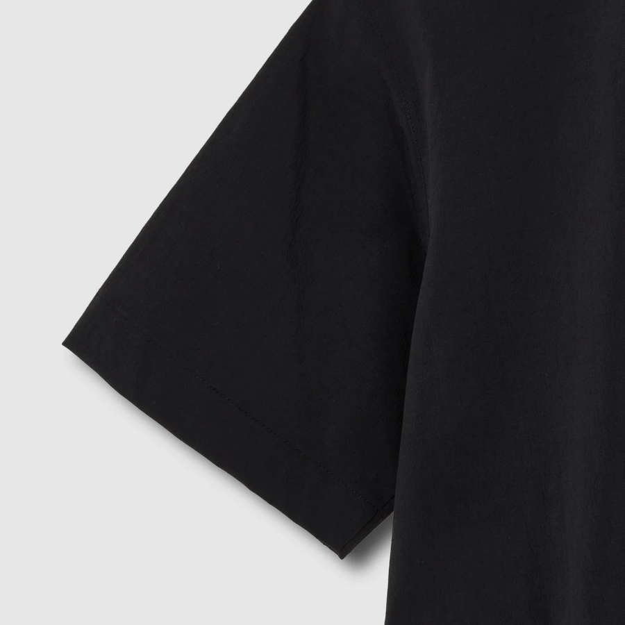 JAJU Crisp Short Sleeve Shirt – Black