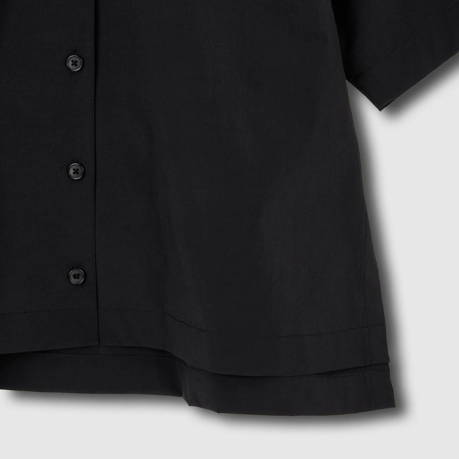 JAJU Crisp Short Sleeve Shirt – Black