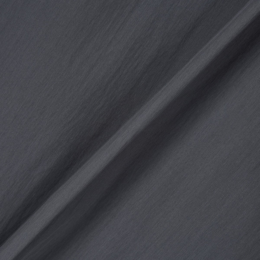 JAJU Crisp No-Collar Shirt – Charcoal