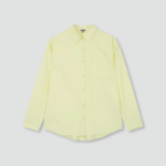 JAJU Structured Semi-Loose Fit Shirt – Yellow