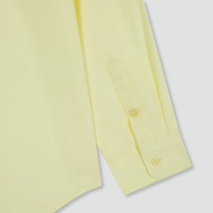 JAJU Structured Semi-Loose Fit Shirt – Yellow
